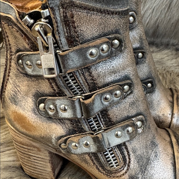 freebird Beckett Black & Brown Leather Ankle Boots Size 8 - Picture 12 of 12